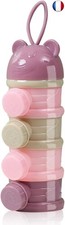 Lapono Doseur Bébé 4 Compartiments Distributeur de Bébé Poudre de Lait de For