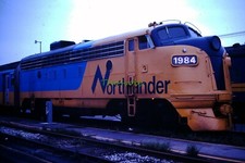 Original 1978 Northlander Locomotive Spadina Yard 35mm Slide #75