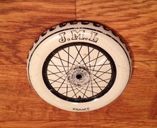 1 Roue d’origine en tôle lithographié pour moto & side car Jouets JML 54mm