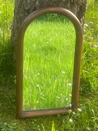 Miroir ancien bois mouluré - ancien,