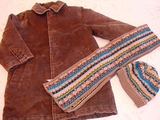 manteau garçon  + bonnet + écharpe ~    4 ans    ~  Sergent Major / Clayeux 