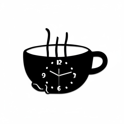 Horloge forme tasse à - en,
