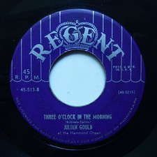 JULIAN GOULD Three o'clock in the morning Avalon Hammond organ REGENT 45 513