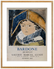 AFFICHE LITHOGRAPHIQUE GUY BARDONE GALERIE MARCEL GUIOT 1963 DESJOBERT (31)