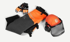 Ensemble de Protection Anti-coupure Husqvarna Inclus Gants Casque Forestier Et