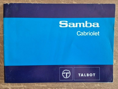 Talbot samba cabriolet - talbot,