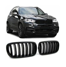 2 GRILLE DE CALANDRE POUR BMW X5 F15 ET X6 F16 LOOK M PERFORMANCE NOIR BRILLANT