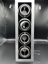 plafonnier encastrable éclairage magasin downlight comodore  12V 4 spots Xf00