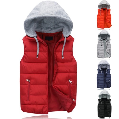 Gilet capuche sans manches - à,