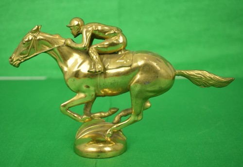 Jockey race gilt bronze - #4,