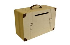 Urne Valise Bois Multicolore
