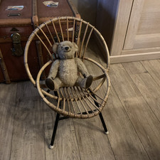 FAUTEUIL  ENFANT EN OSIER / ROTIN - VINTAGE - ANCIEN Design