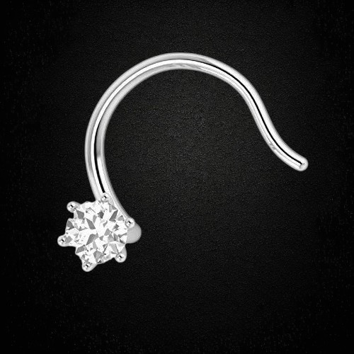 Bague clou nez argent - clou, en