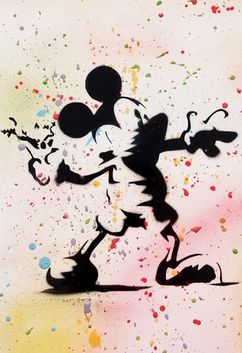 Spaco signed mickey banksy - spaco,