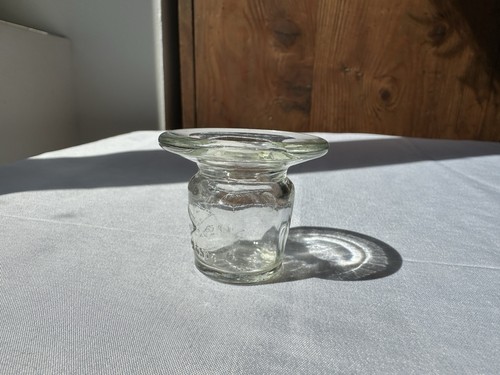 Ancien encrier verre épais - verre,
