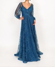 Robe cérémonie mariage bleu