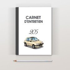 Carnet entretien peugeot - peugeot, 205