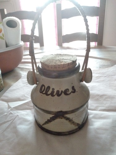 Pot olives décoratif - pot, .