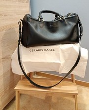 Gérard Darel ? Sac bowling "Jackie" grand modèle (cuir grainé premium, noir) 