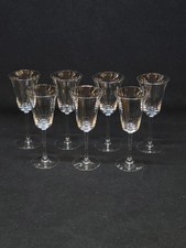 7 Verres A Porto Ou Vin Blanc En Cristal Baccarat? / Saint Louis? 