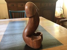 cendrier zizi en teck