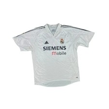 Maillot football vintage Real Madrid domicile #5 Zidane saison 2003-2004