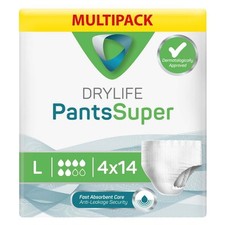 4x Drylife Unisex Incontinence