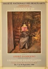 Affiche ANDRÉ HAMBOURG 1989 Exposition Grand Palais