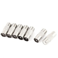 7 Pièces PAL TV mâle à F Prise Femelle Câble Coaxial RF Coaxial Connecteur