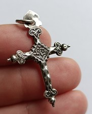 Croix Jeannette argent ancien