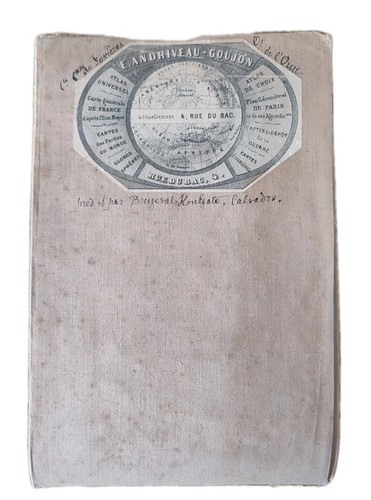 Rare carte ancienne 1878 - ancienne, orne