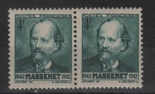 Paire du n° 545 neufs **. Cadre à des hauteurs différentes. TB.