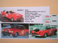 RS004 SUNBEAM ALPINE n°107 Rallye Monte Carlo 1965 Harper Kiosque IXO Vanguard