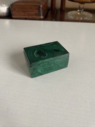 Boîte coffret malachite - boîte, vert