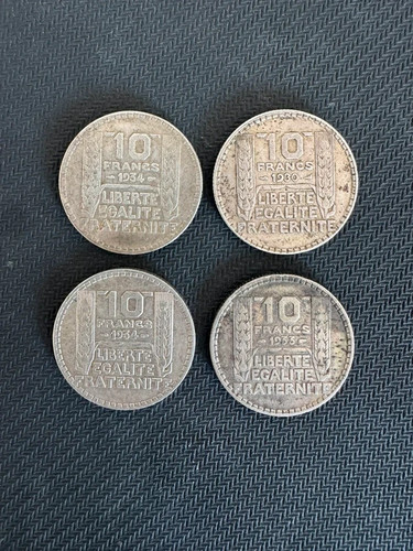 Lot pièces 10 francs - lot, de