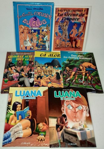Lot bandes dessinées - , coquines