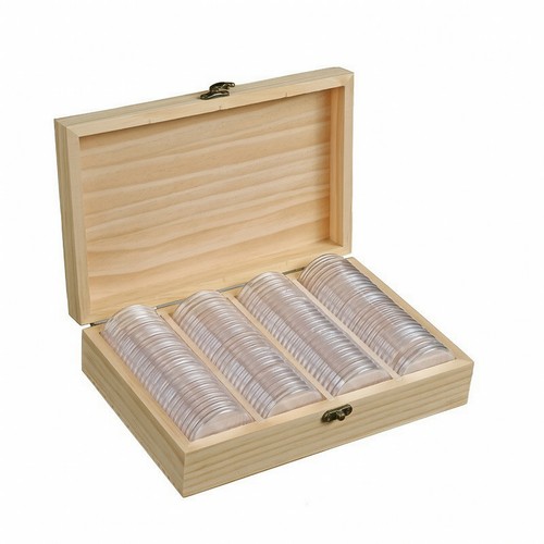 Boîte monnaie bois - boîte,
