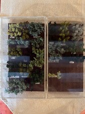 2 magnifiques boites d'arbres miniatures pour maquettistes. Reproduction terrain
