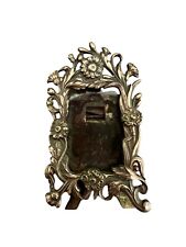 Porte Photo Metal Argenté Vintage Ancien Cadre Collection Intérieur Decoration