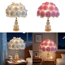 Lampe de bureau, lampe de chevet, à bouquet romantique pour salle