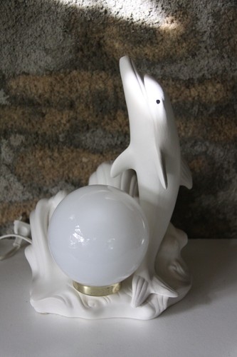 Lampe design dauphin terre - lampe, en