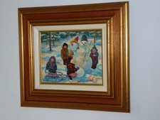 tableau russe, huile sur toile signée Tchonova