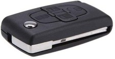 Coque Clé pour Peugeot 807 1007 Citroen C8 Fiat Ulysse - 4 Boutons HU83 CE0523