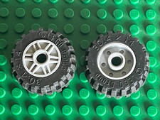 2 x Roue pneu LEGO Wheel +