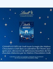 Calendrier de l'Avent CHAMPS-ÉLYSÉES - Assortiment de Chocolats au Lait, Noirs.