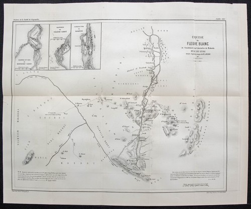 1863 carte géographique - -, du