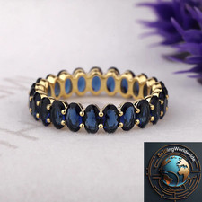 Bague or 18 carats saphir bleu