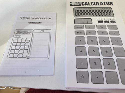 Calculatrice noire bloc - , notes