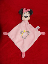 Doudou Plat Disney Baby Minnie Rose Fleur Love Nature