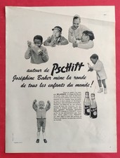 PUBLICITE PRESSE Joséphine BAKER pour Boisson PSCHITT Aux MILANDES Dordogne 1959